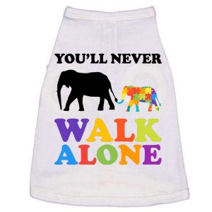 Youll Never Walk Alone Autism Awareness Elephant Doggie Tank