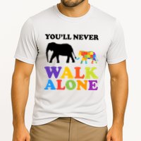 Youll Never Walk Alone Autism Awareness Elephant Cooling Performance Crew T-Shirt