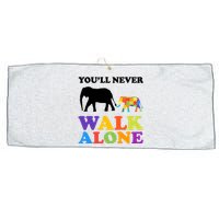 Youll Never Walk Alone Autism Awareness Elephant Large Microfiber Waffle Golf Towel