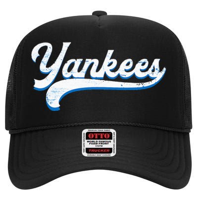 Y.A.N.K.E.E.S Nickname High Crown Mesh Back Trucker Hat