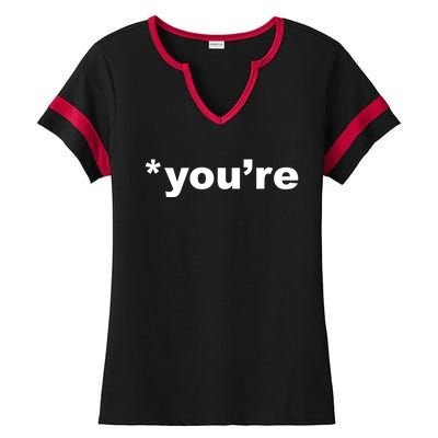 You're Not Your Grammar Nazi Judging Correcting You Gift Ladies Halftime Notch Neck Tee