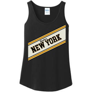 Yonkers New York Varsity Logo Ladies Essential Tank