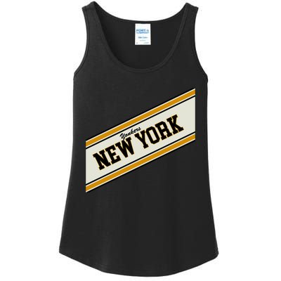 Yonkers New York Varsity Logo Ladies Essential Tank