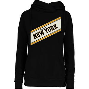 Yonkers New York Varsity Logo Womens Funnel Neck Pullover Hood