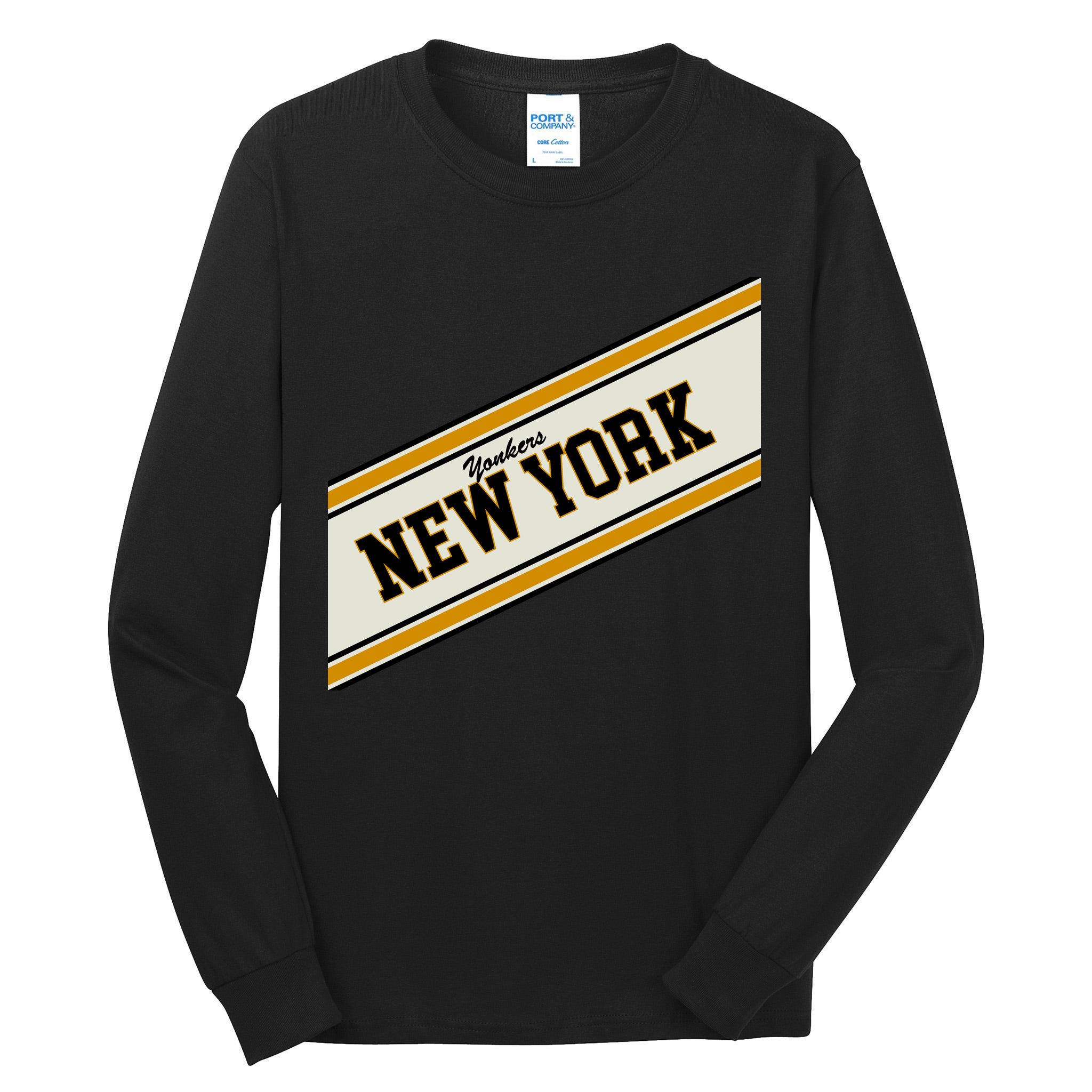 Yonkers New York Varsity Logo Tall Long Sleeve T-Shirt