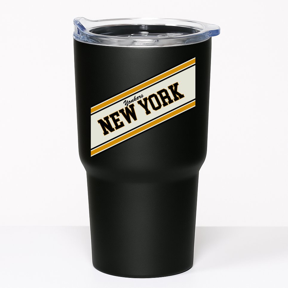 Yonkers New York Varsity Logo Tumbler