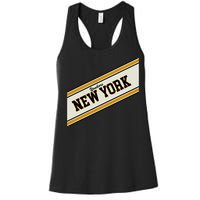 Yonkers New York Varsity Logo Women's Racerback Tank