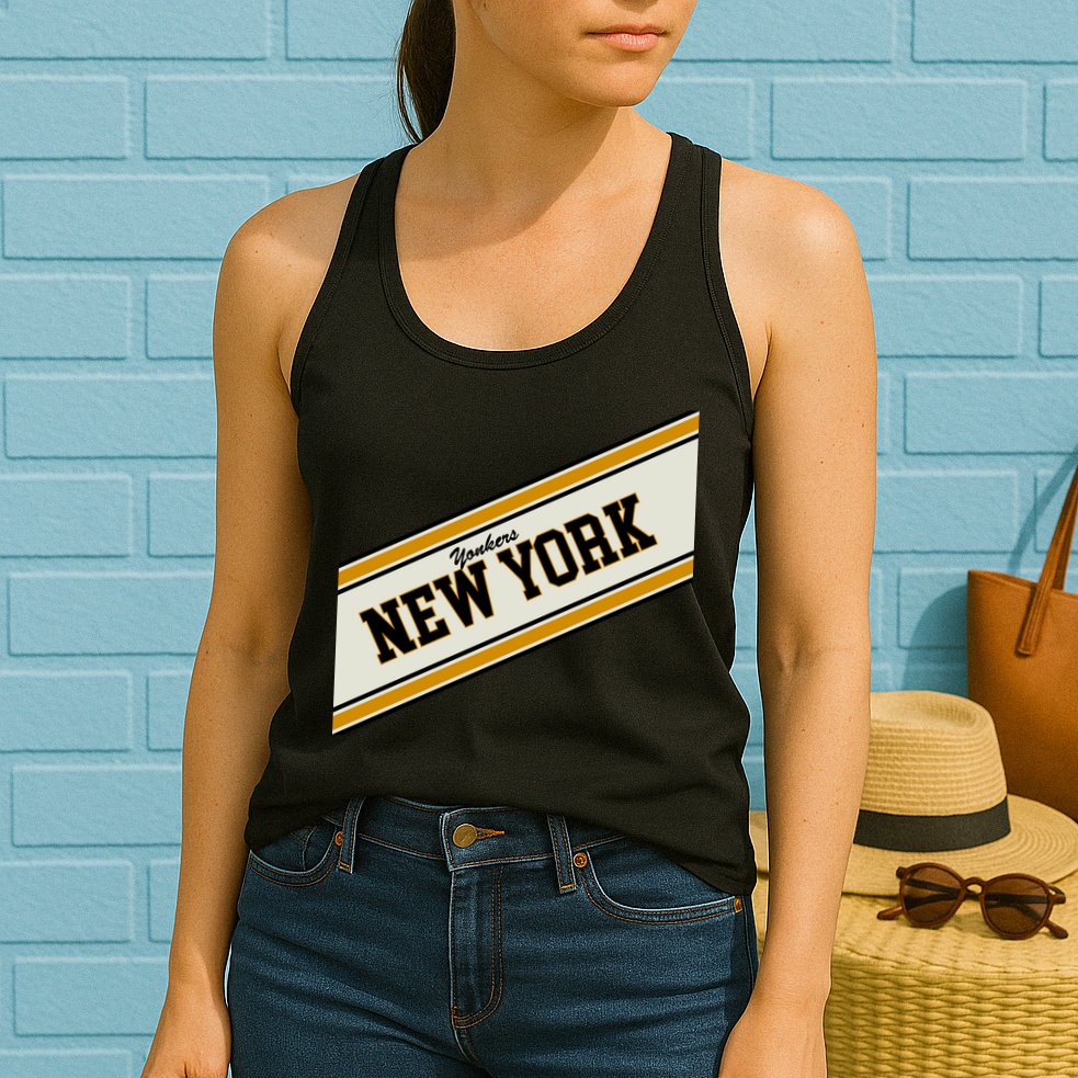 Yonkers New York Varsity Logo Womens Tank Top