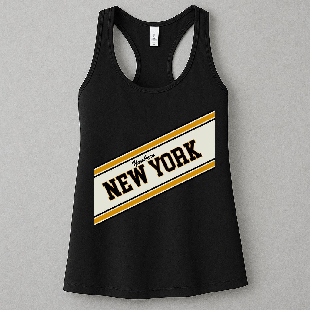 Yonkers New York Varsity Logo Womens Tank Top