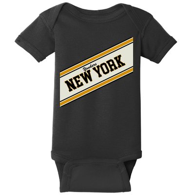 Yonkers New York Varsity Logo Baby Bodysuit