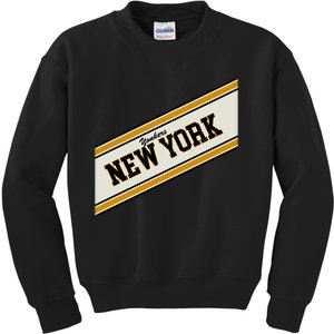 Yonkers New York Varsity Logo Kids Sweatshirt