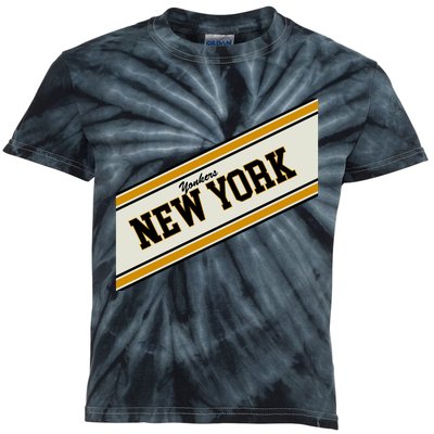 Yonkers New York Varsity Logo Kids Tie-Dye T-Shirt