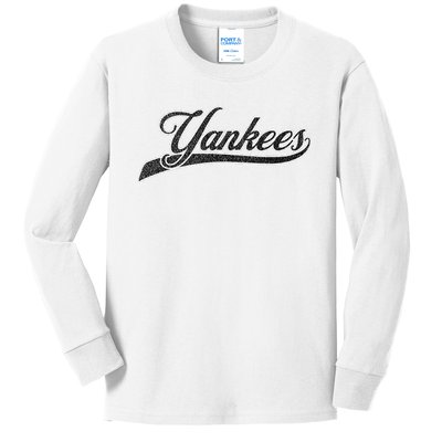 Yankee Nickname Kids Long Sleeve Shirt