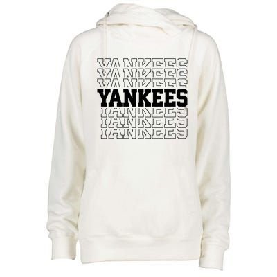 Y.A.N.K.E.E.S Name Womens Funnel Neck Pullover Hood