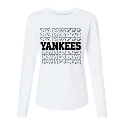 Y.A.N.K.E.E.S Name Womens Cotton Relaxed Long Sleeve T-Shirt