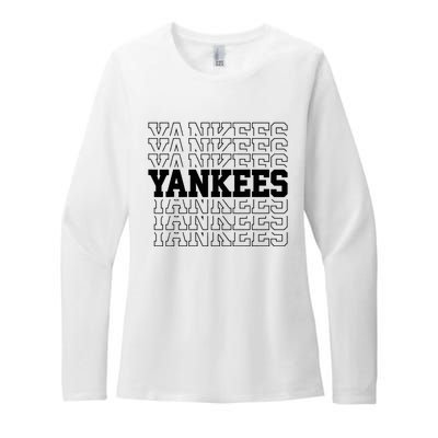 Y.A.N.K.E.E.S Name Womens CVC Long Sleeve Shirt