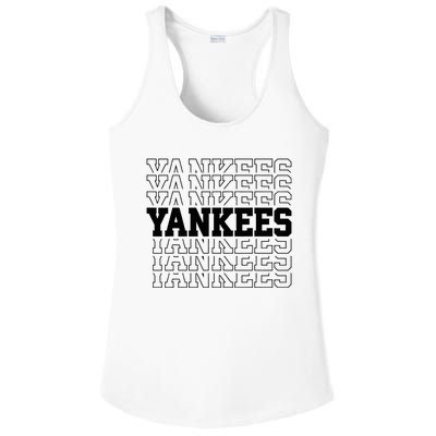 Y.A.N.K.E.E.S Name Ladies PosiCharge Competitor Racerback Tank