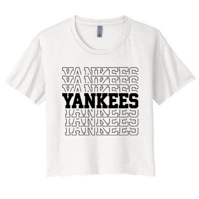 Y.A.N.K.E.E.S Name Women's Crop Top Tee