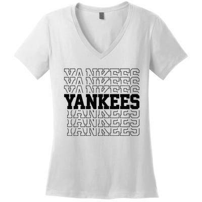 Y.A.N.K.E.E.S Name Women's V-Neck T-Shirt