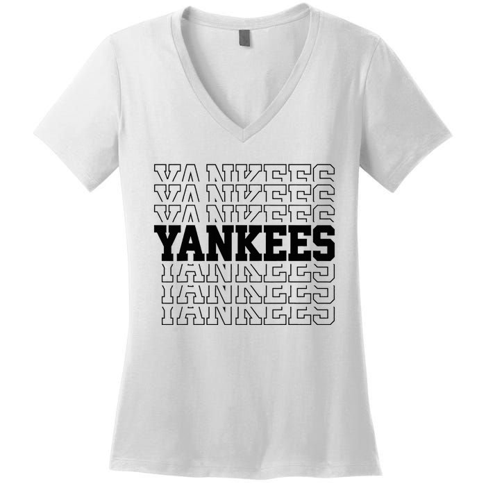 Y.A.N.K.E.E.S Name Women's V-Neck T-Shirt