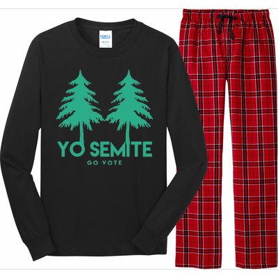 Yo Semite Go Vote Anti Trump Long Sleeve Pajama Set