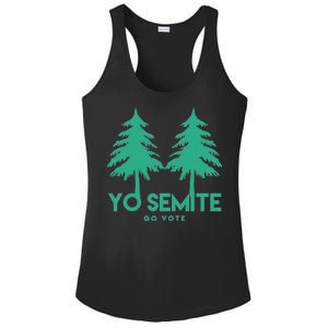 Yo Semite Go Vote Anti Trump Ladies PosiCharge Competitor Racerback Tank