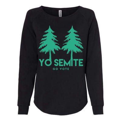 Yo Semite Go Vote Anti Trump Womens California Wash Sweatshirt