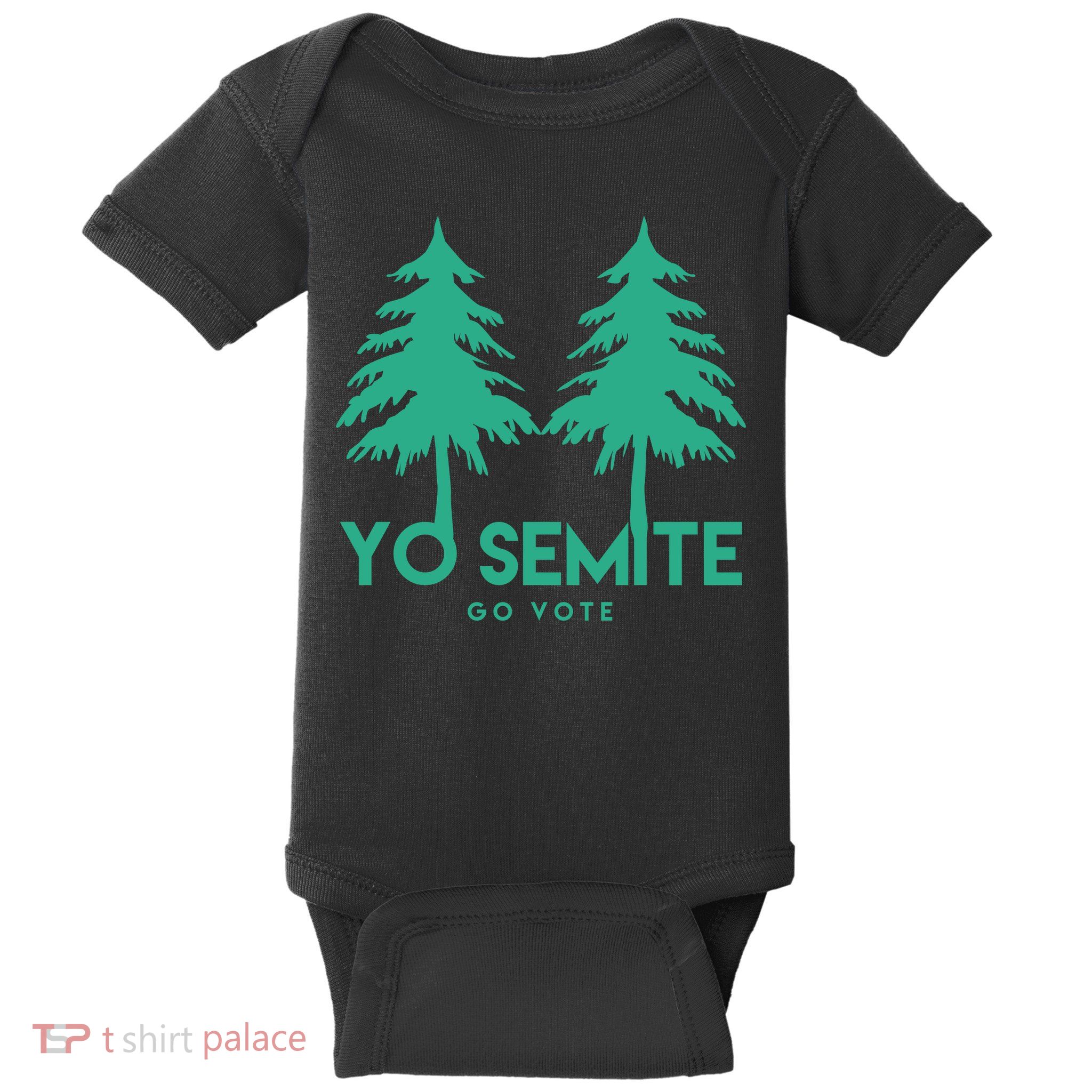 Yo Semite Go Vote Anti Trump Baby Bodysuit