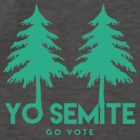 Yo Semite Go Vote Anti Trump Vector Backpack