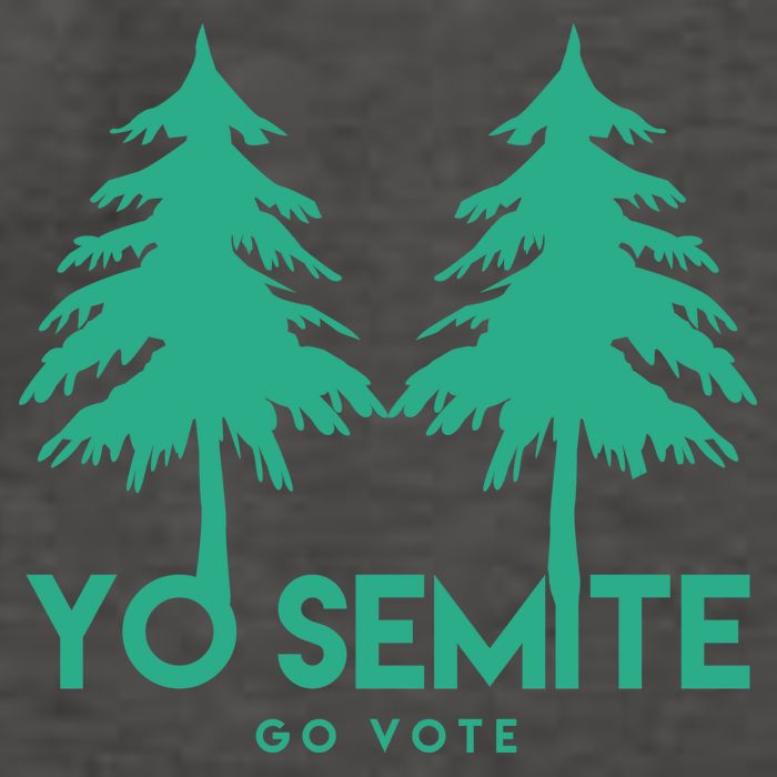 Yo Semite Go Vote Anti Trump Vector Backpack