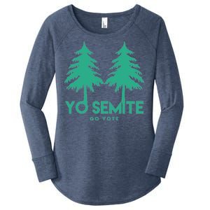 Yo Semite Go Vote Anti Trump Women's Perfect Tri Tunic Long Sleeve Shirt