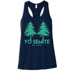 Yo Semite Go Vote Anti Trump Women's Racerback Tank