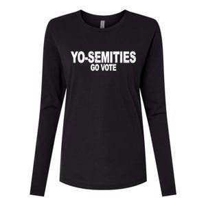 Yo-Semities Go Vote Womens Cotton Relaxed Long Sleeve T-Shirt