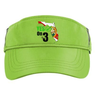 Yes On 3 Florida Adult Drive Performance Visor