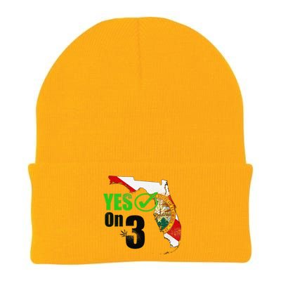 Yes On 3 Florida Knit Cap Winter Beanie