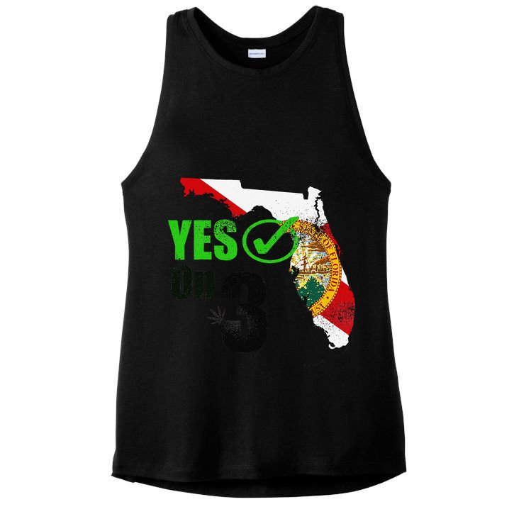 Yes On 3 Florida Ladies PosiCharge Tri-Blend Wicking Tank