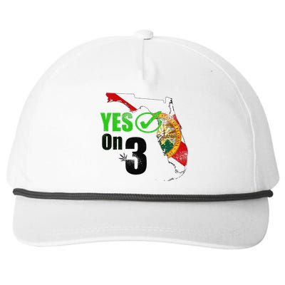 Yes On 3 Florida Snapback Five-Panel Rope Hat