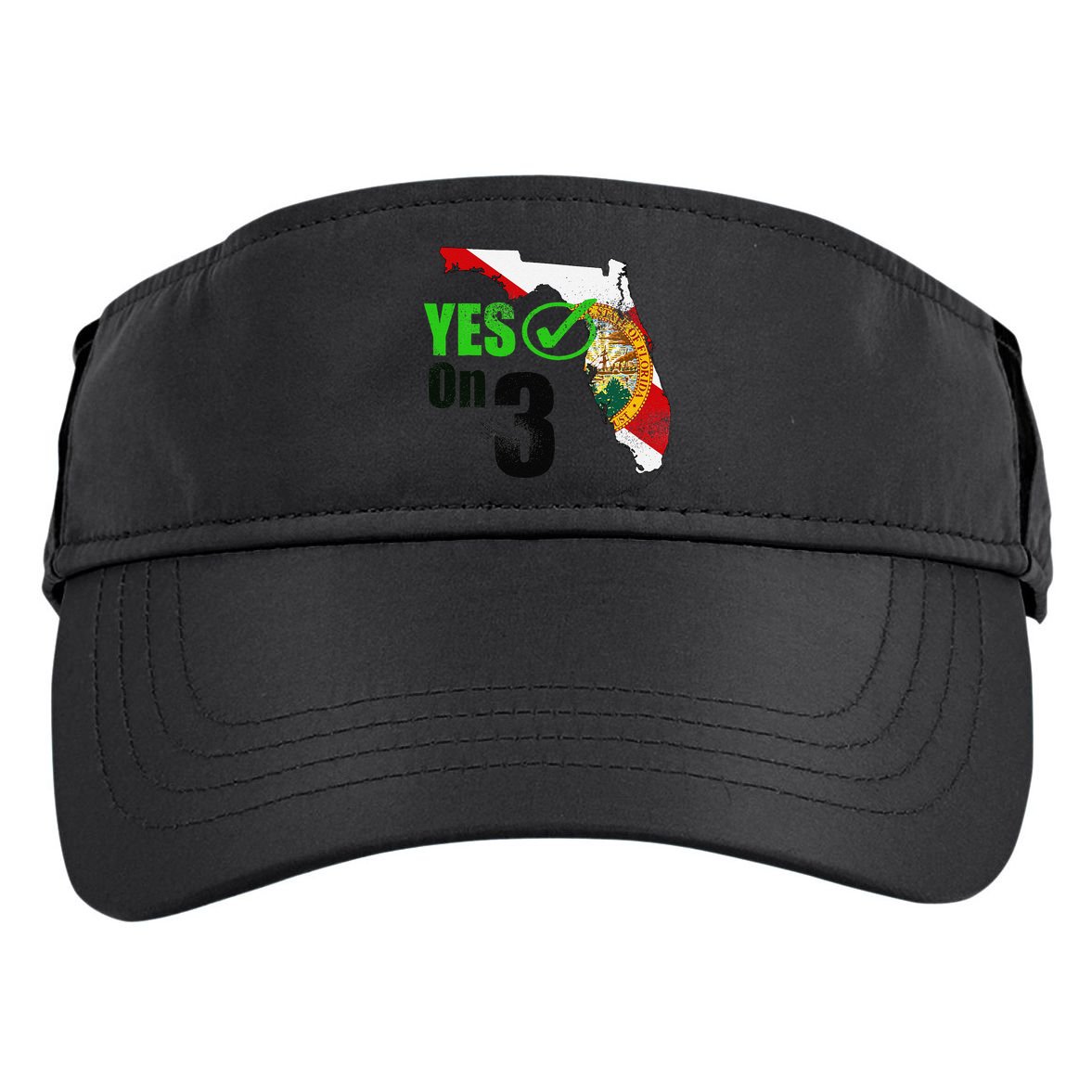 Yes On 3 Florida Adult Drive Performance Visor