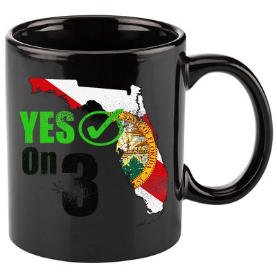 Yes On 3 Florida 11oz C Handle Ceramic Mug