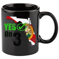 Yes On 3 Florida 11oz C Handle Ceramic Mug