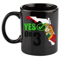 Yes On 3 Florida 11oz C Handle Ceramic Mug
