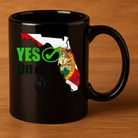 Yes On 3 Florida 11oz C Handle Ceramic Mug