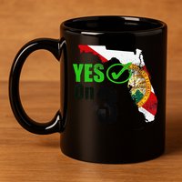 Yes On 3 Florida 11oz C Handle Ceramic Mug