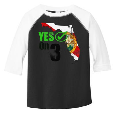 Yes On 3 Florida Toddler Fine Jersey T-Shirt