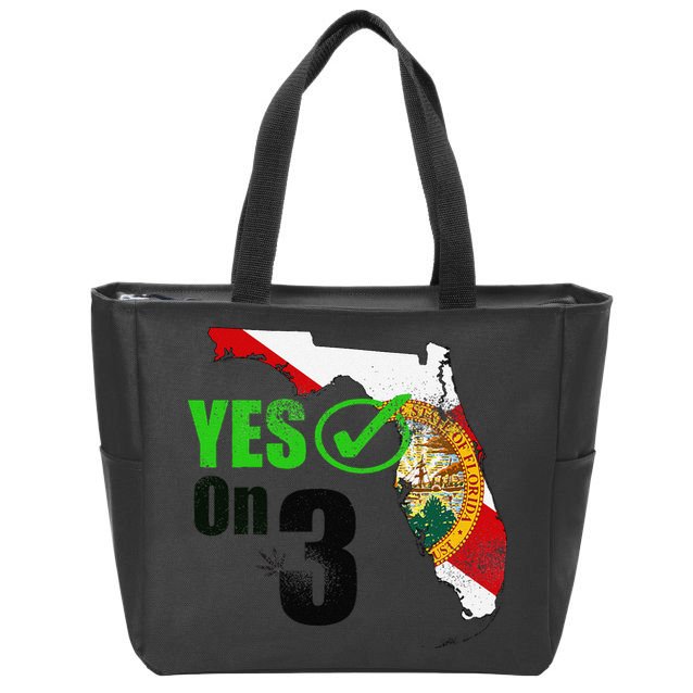 Yes On 3 Florida Zip Tote Bag