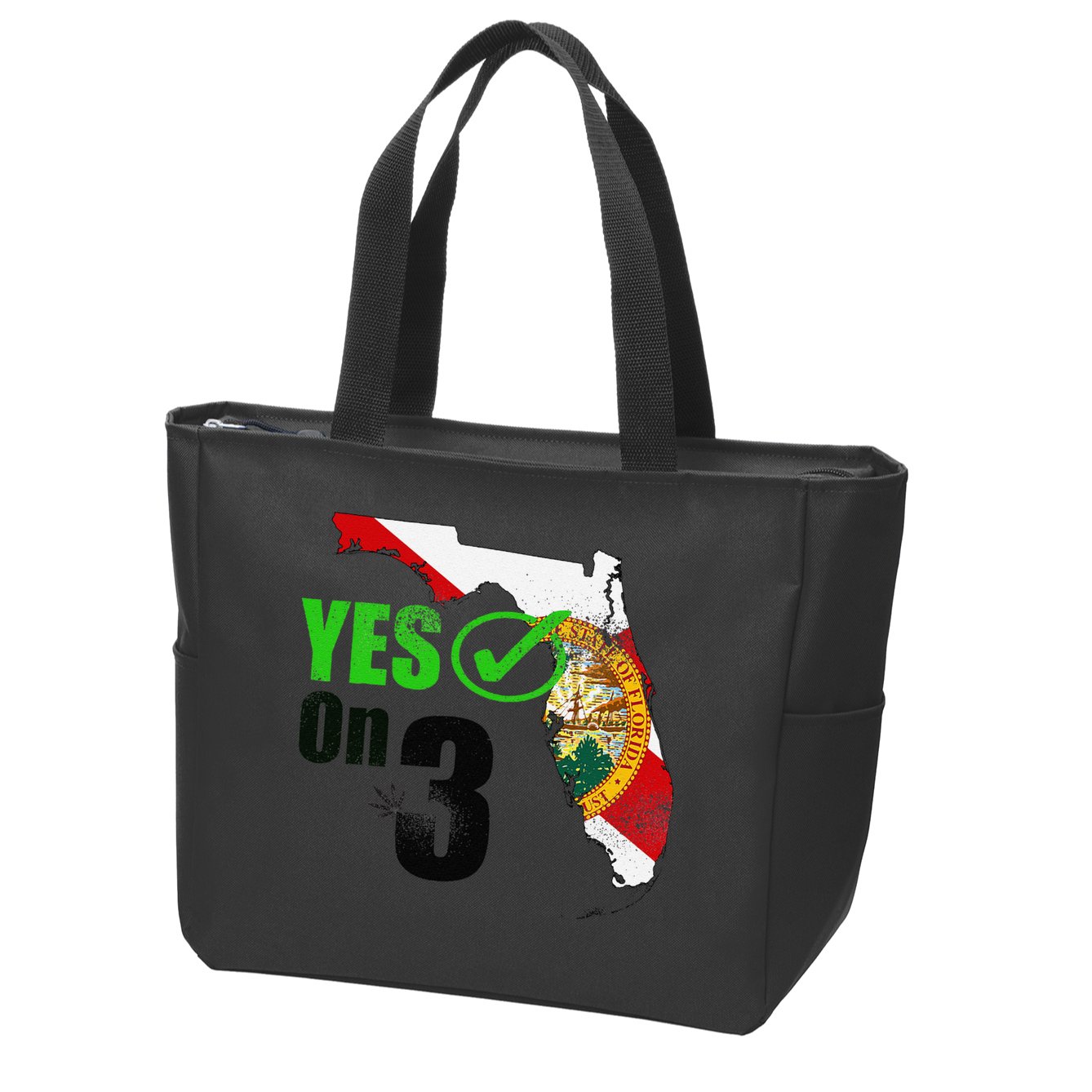Yes On 3 Florida Zip Tote Bag