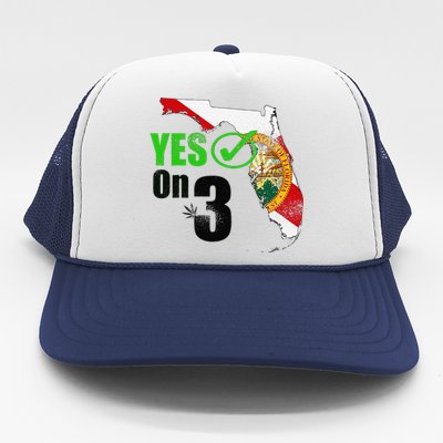 Yes On 3 Florida Trucker Hat