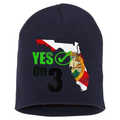 Yes On 3 Florida Short Acrylic Beanie