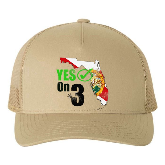 Yes On 3 Florida Yupoong Adult 5-Panel Trucker Hat