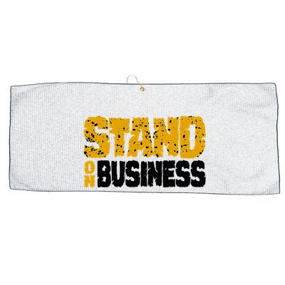 Yellow Ochre Black White Color Match Large Microfiber Waffle Golf Towel